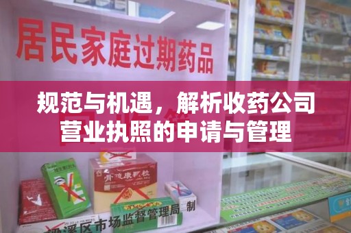武汉规范与机遇，解析收药公司营业执照的申请与管理